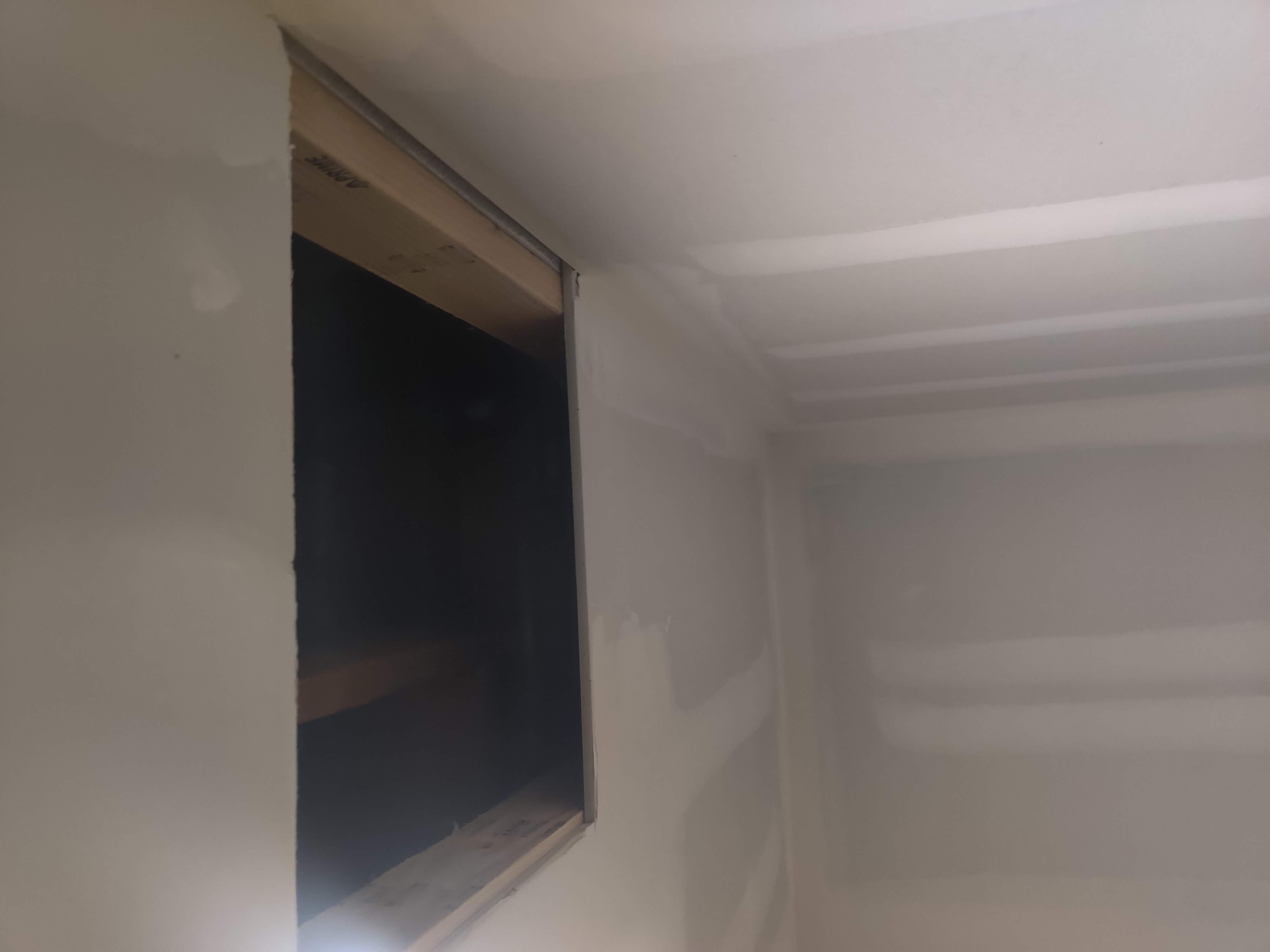 Hole repair from plumbing access
