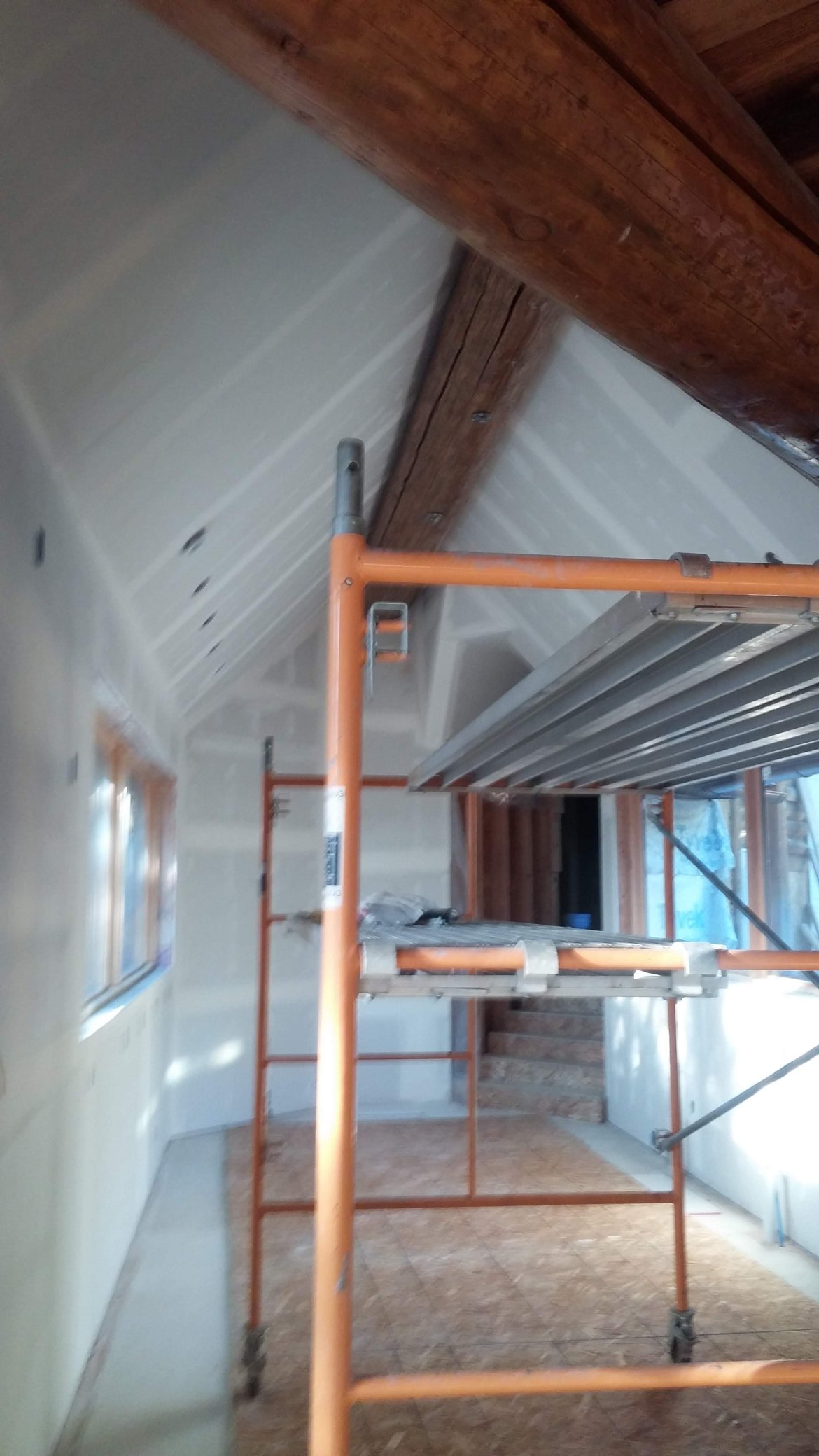 Drywall repair around new electrical outlets