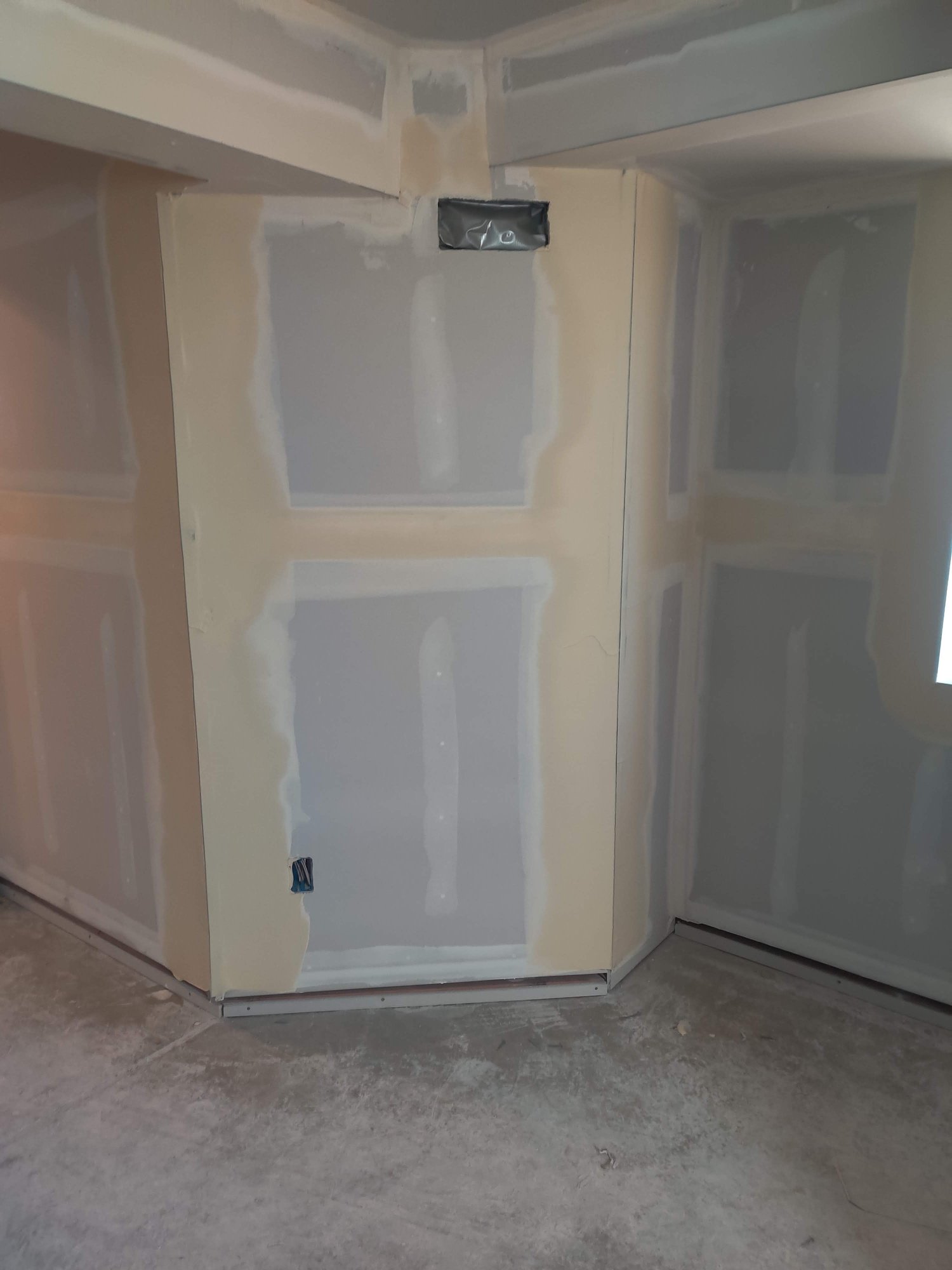 Small bathroom remodel drywall